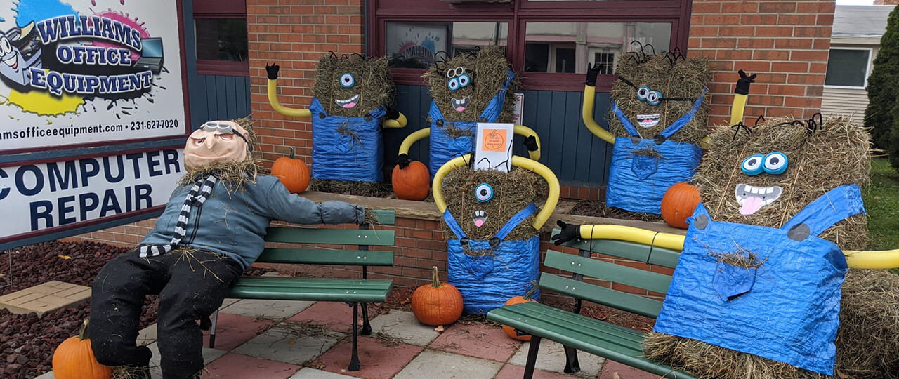 Scarecrows at Williams Office Equipment